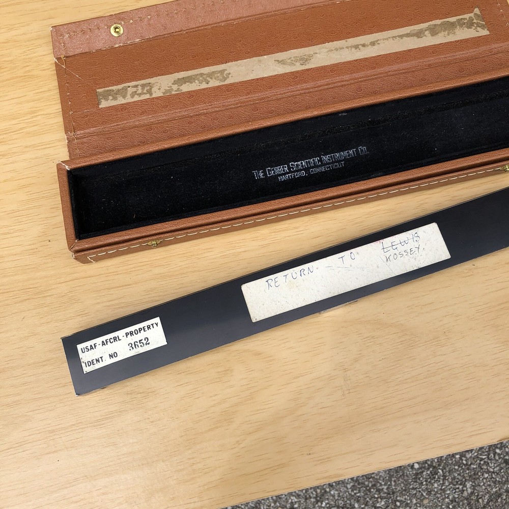 Vintage Gerber Variable Scale Engineering Slide Rule Model TP007100B With Case