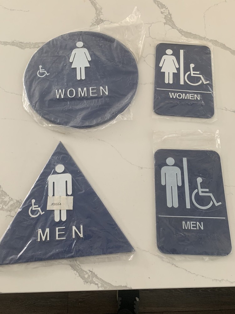 ADA Restrooms Signs Braille 15.00 Each.