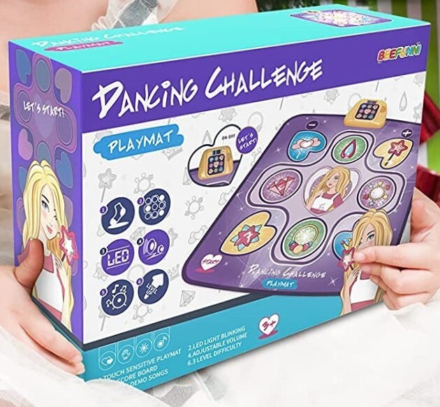 Beefunni Dancing Challenge Play Mat Dance Pad w LED Lights (Open Box)