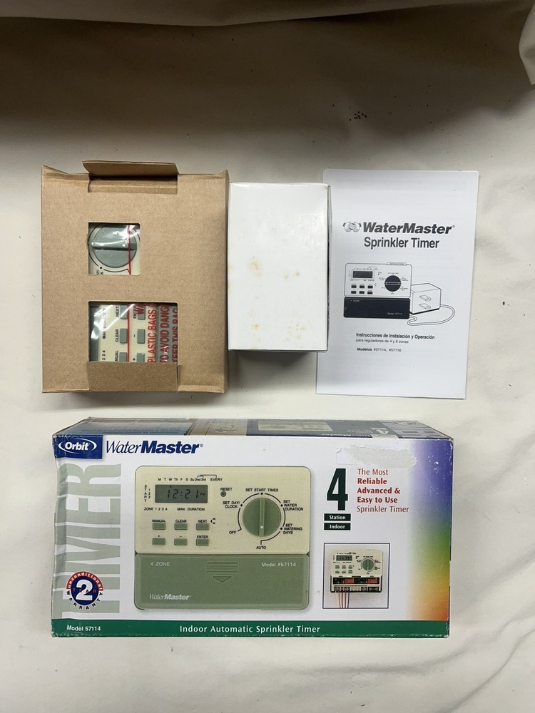 Orbit 57114 Water Master 4 Station Automatic Sprinkler System Timer Model