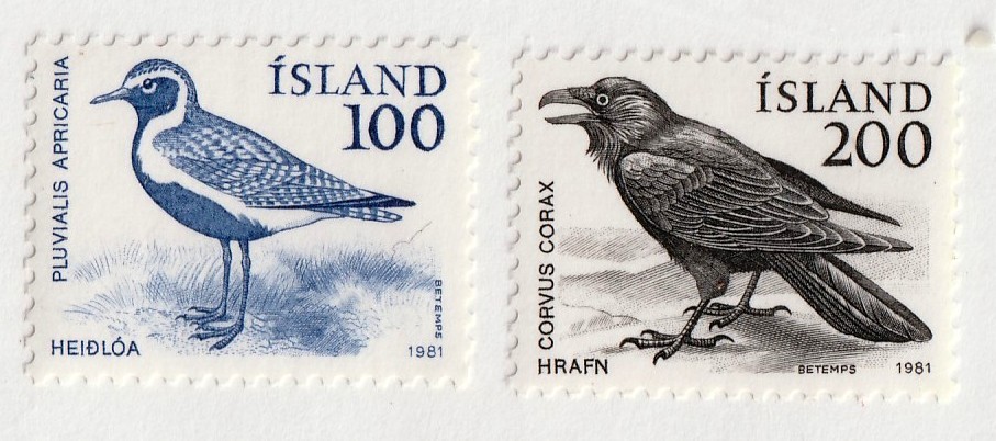 Iceland        544 - 545        MNH      Birds