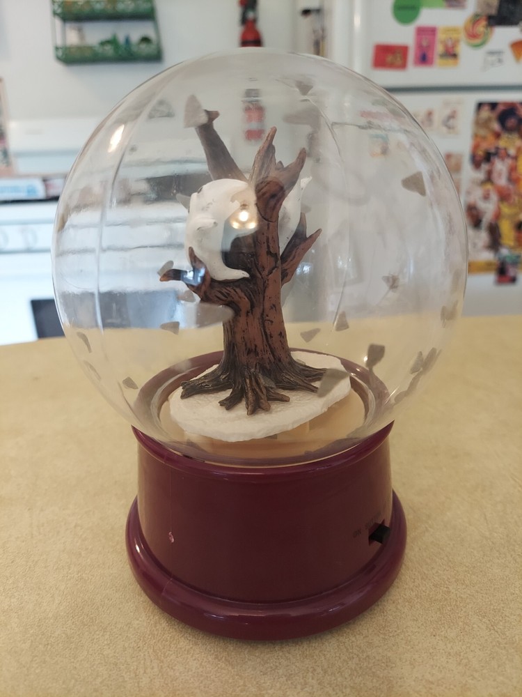 Gemmy Halloween Spooky Tree Ghost Tornado Talking Snow Globe