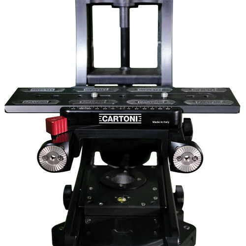Fluid Head Cartoni LAMBDA 25 Mitchell/Flat Base Cine Style Slide HL2500