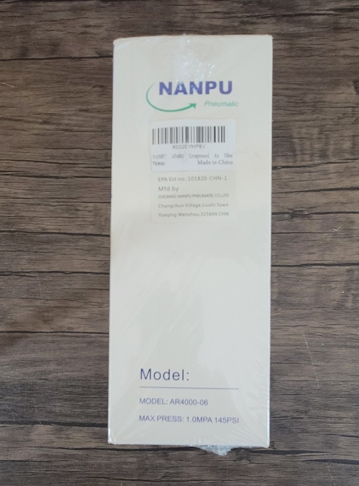 1/2" NPT Compressed Air Line Filter, 5 Micron Brass Element, Bracket,Bowl,145PSI