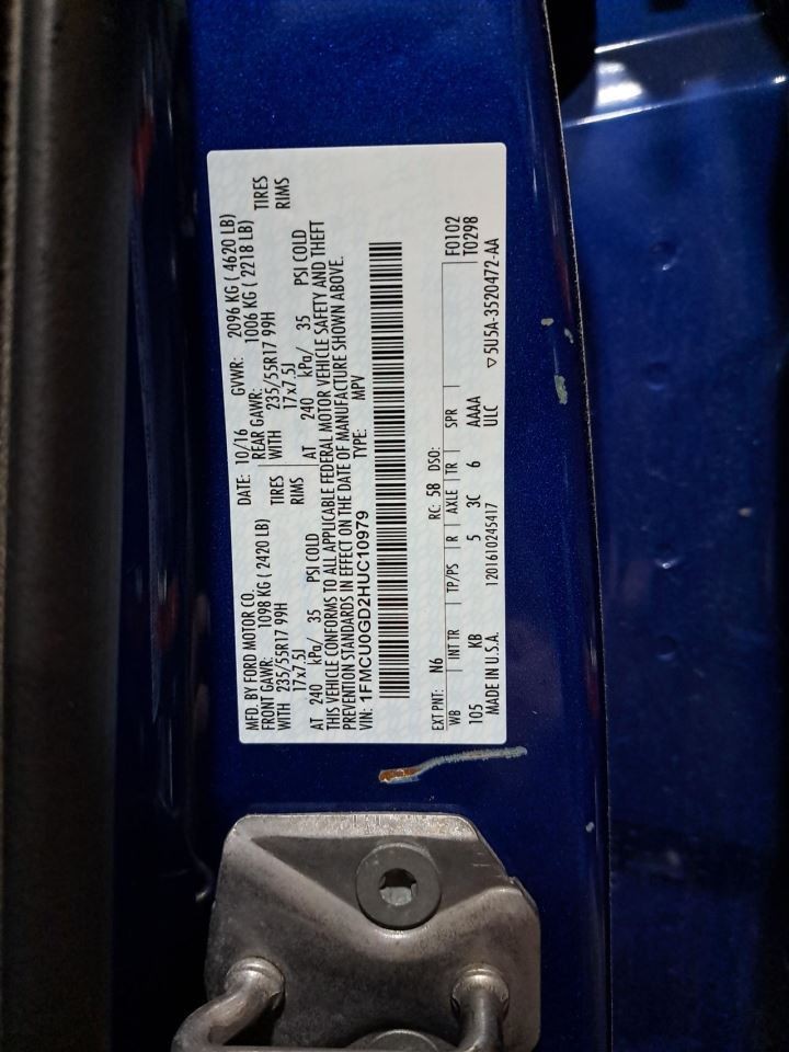2017 Escape Display Screen Sku#4298270