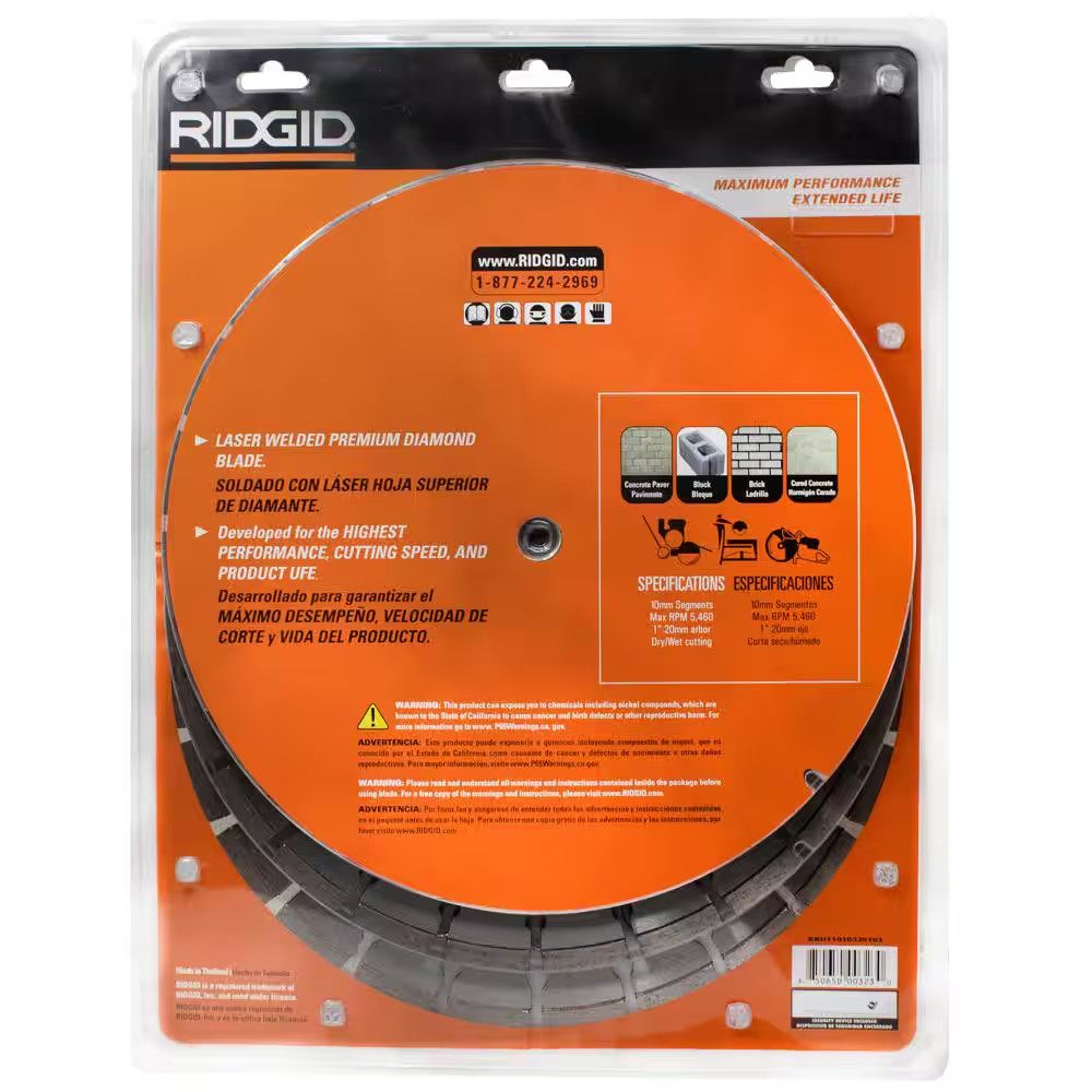 14 In. General Purpose Cutting Segmented Rim Diamond Blades (3-Pack)