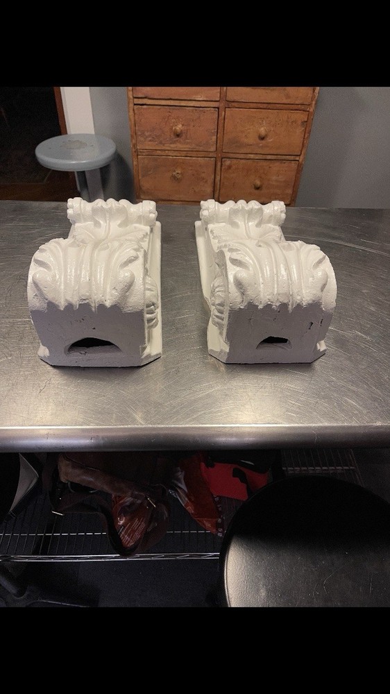 Antique Architectural Concrete Corbels/Sconces