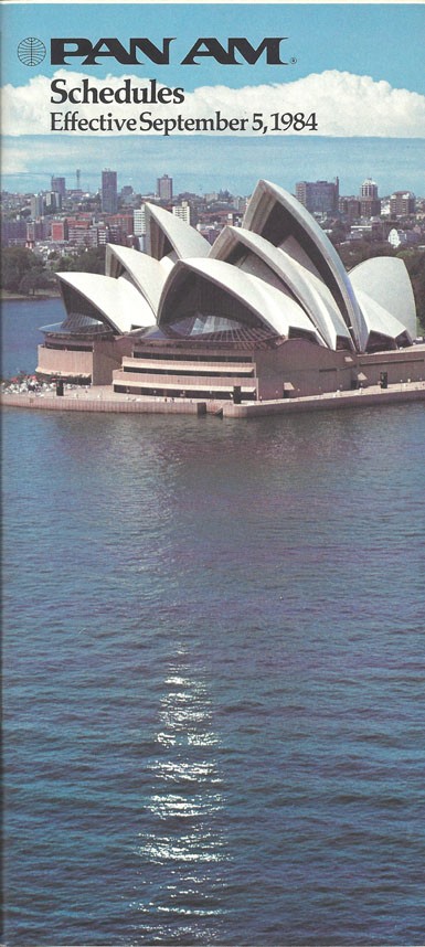 Pan Am system timetable 9/5/84 [5081]
