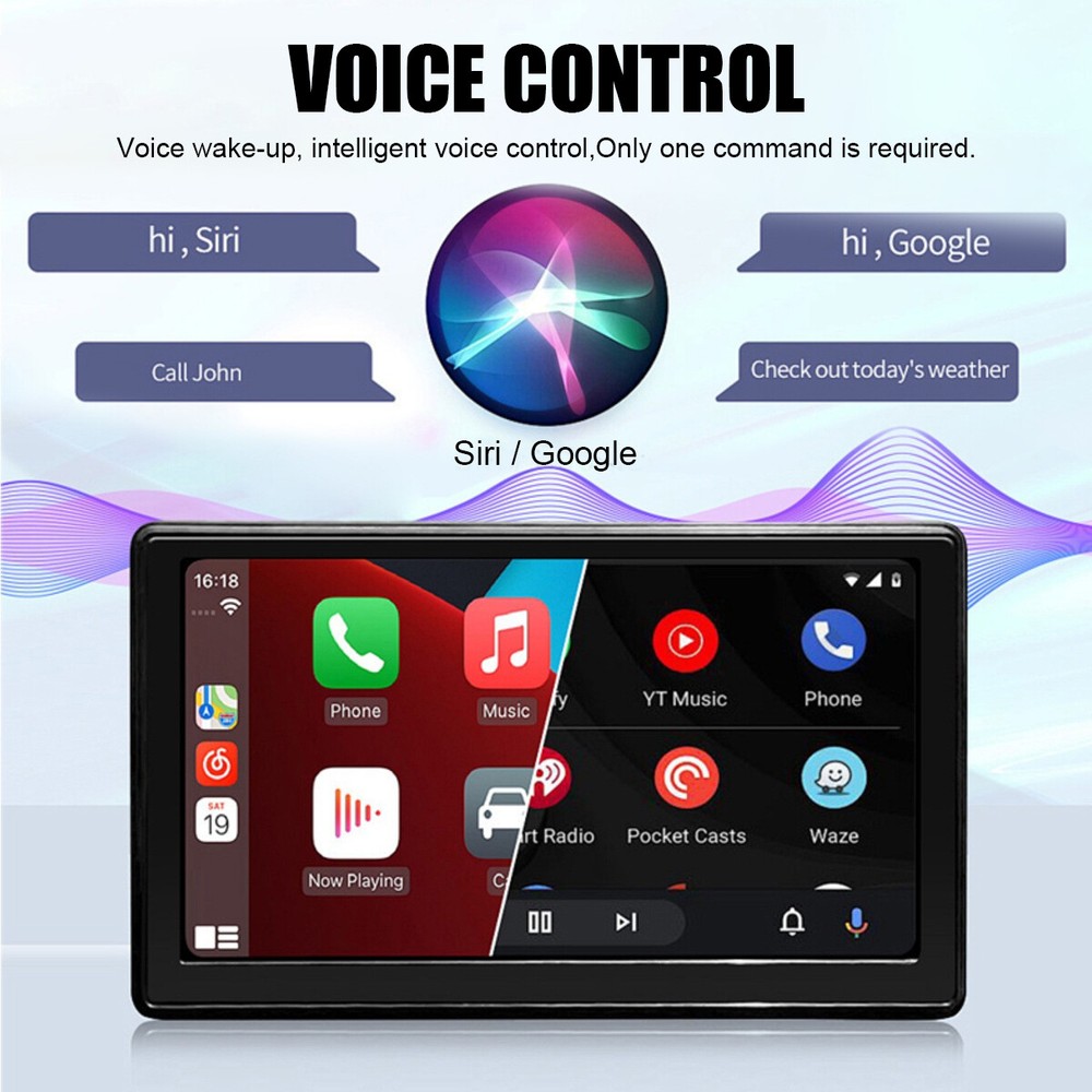 2in1 Wireless CarPlay Adapter Android Auto Car Auto Navigation Player USB US