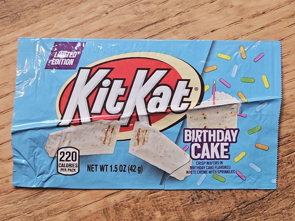 2020 Kit Kat Birthday Cake Wrapper RARE