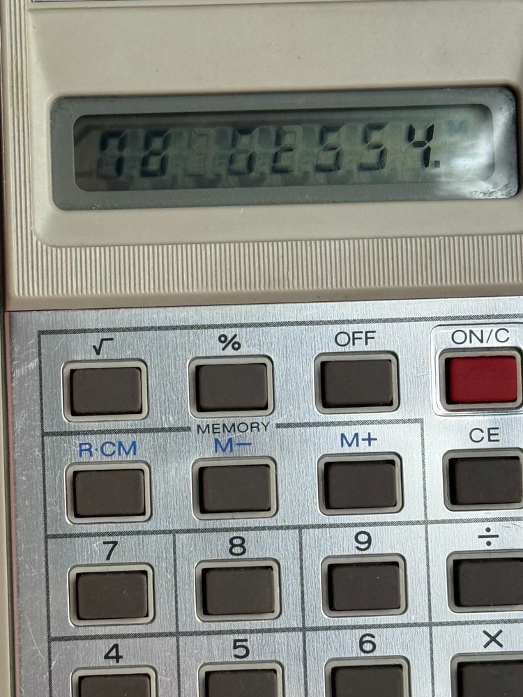 Vintage SHARP Calculator Elsi MATE EL-211 basic pocket handheld