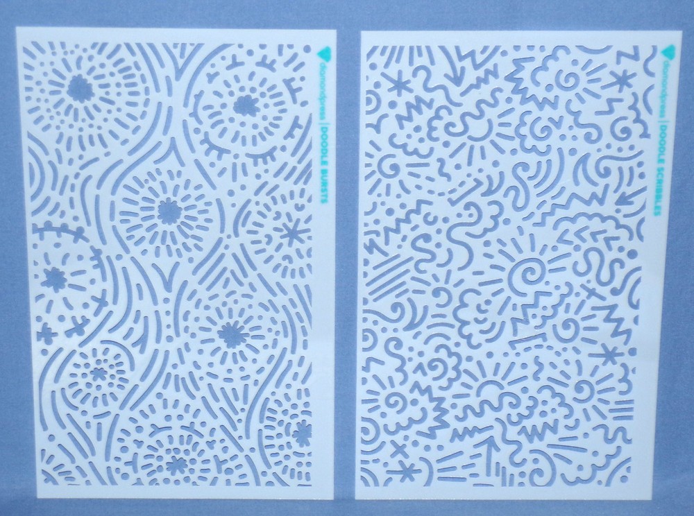 Diamond Press Abstract Patterns Stencils 9 single stencils All New Free Ship