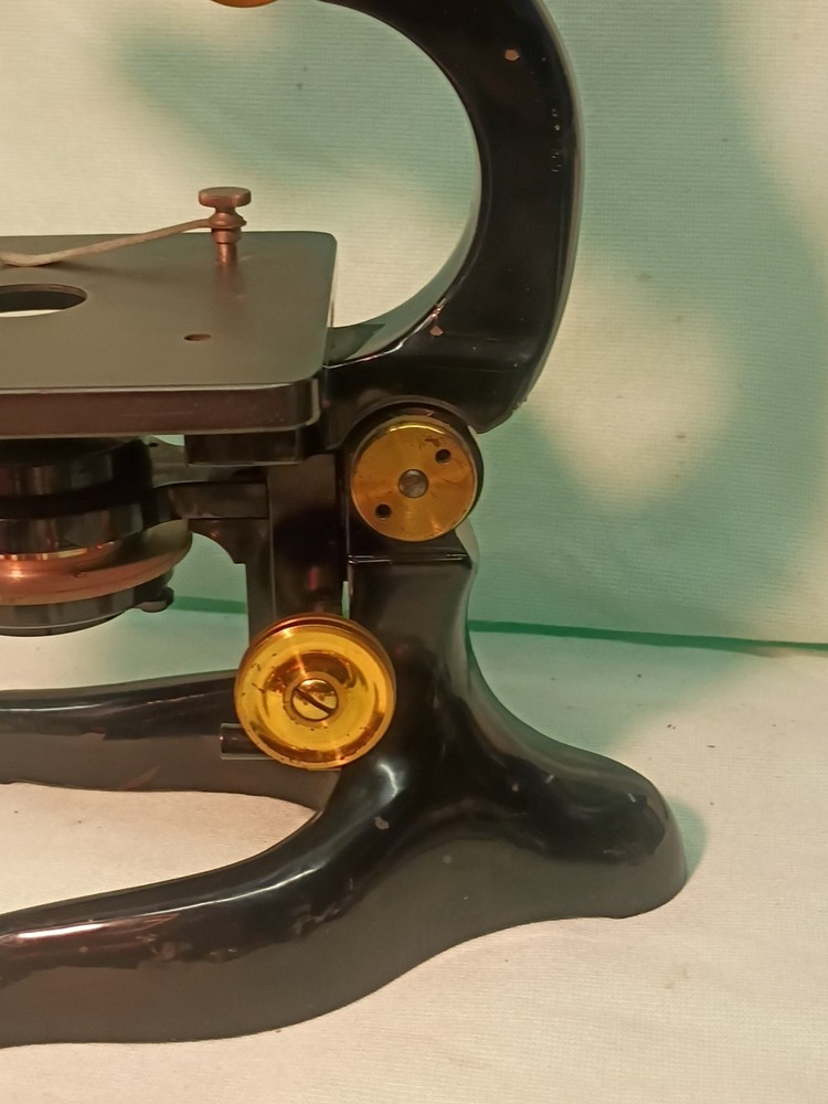 Vtg 1925 Ernst Leitz Wetzlar Microscope both Binocular & Single & Case & Optics