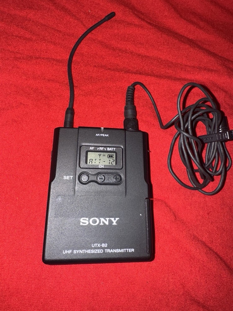 Sony UTX-B2 Synthesized Transmitter w/ Lapel Mic