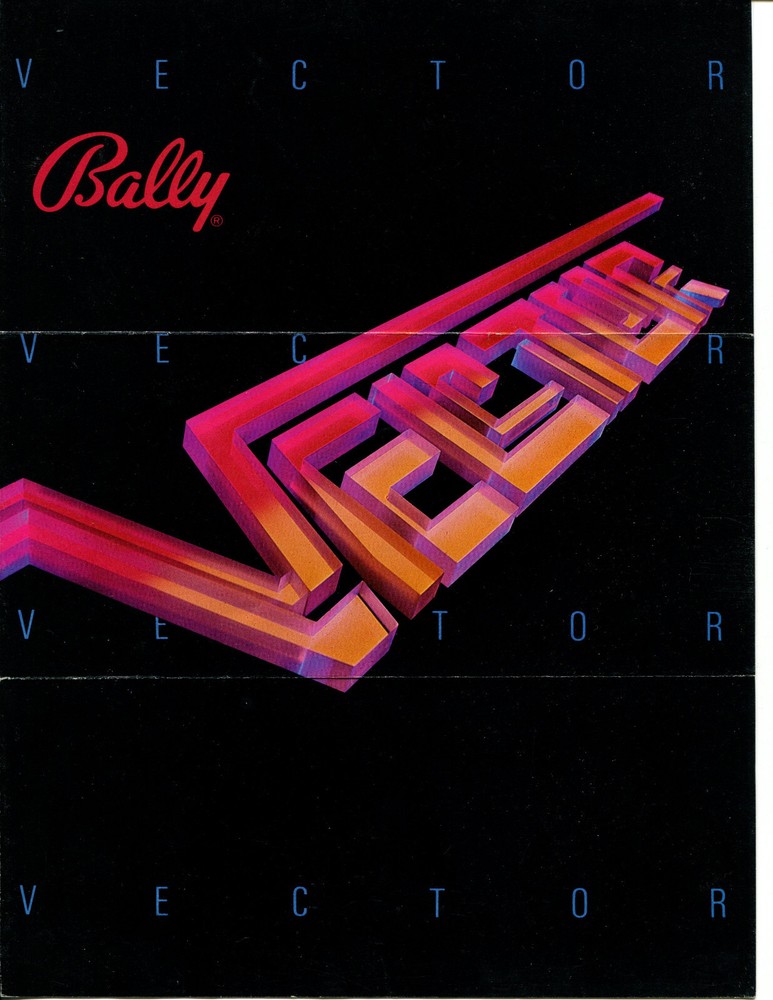 Vector Pinball by Bally Flyer / Brochure / Ad