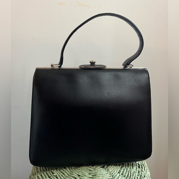 Vintage 50s Unbranded Top Handled Purse