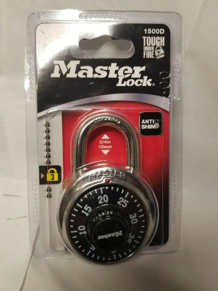 Master Lock, padlock, 3/4in., anti-shim
