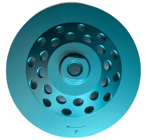 2-Pack 7 Inch Cup Wheel Grinding Concrete Masonry 12 Segment 5/8"-11 Thread
