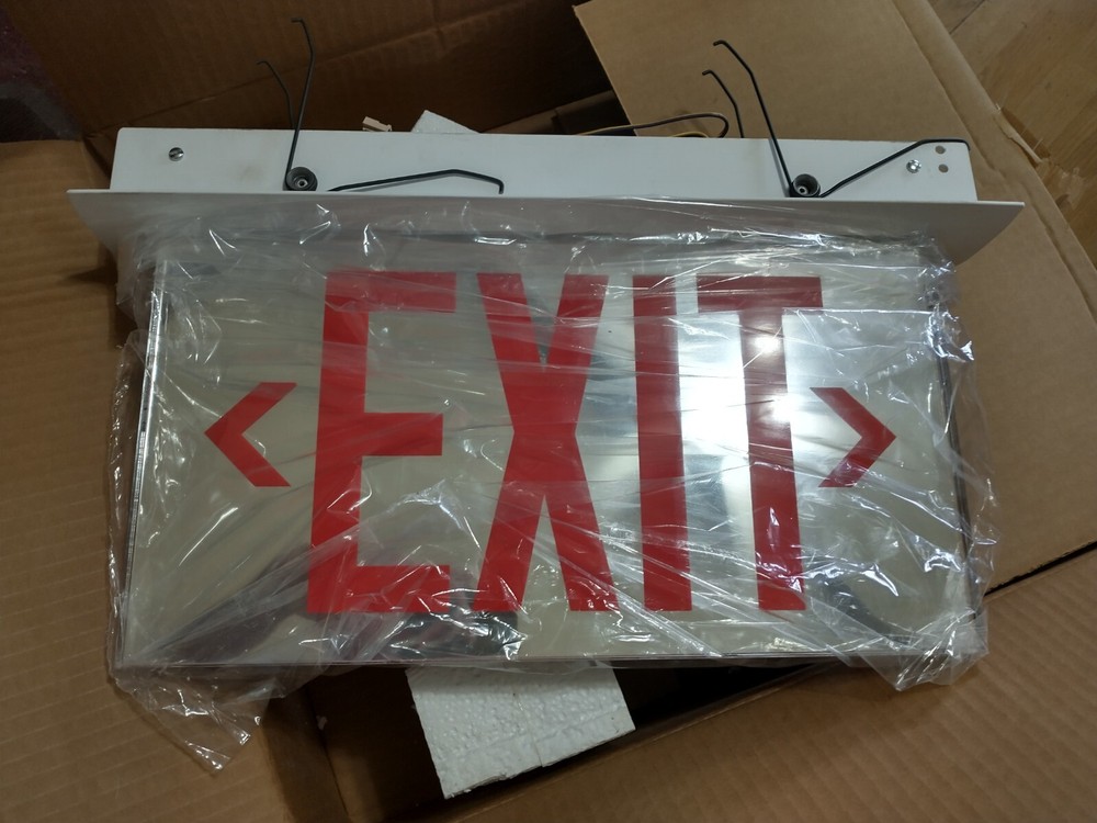 Cooper ES Series LED Edge-Lit Exit Sign NEW ES62 DOUBLED sided Exit sign