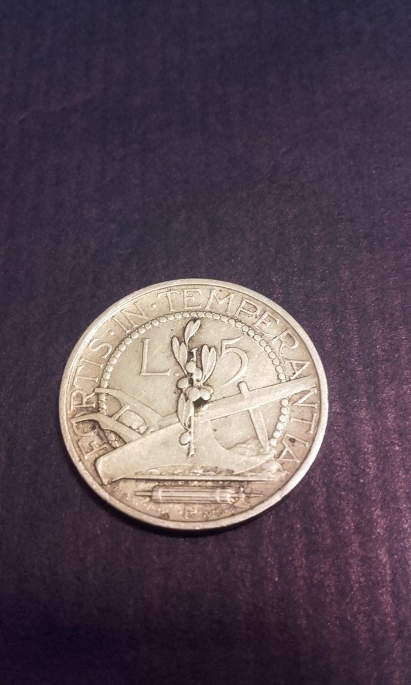 DN 5 Lire 1932 San Marino Silver