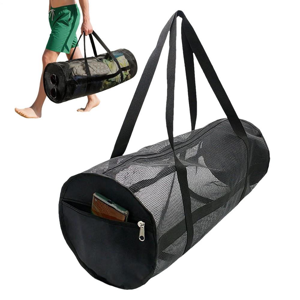 Collapsible Mesh Duffle Bag for Dive Equipment with Shoulder Strap