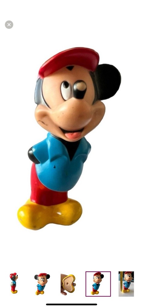 Vintage hard plastic Mickey Mouse Toy
