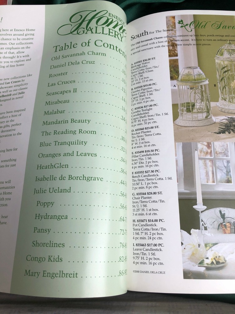 ENESCO 2001 HOME GALLERY 2001 EDITION CATALOG
