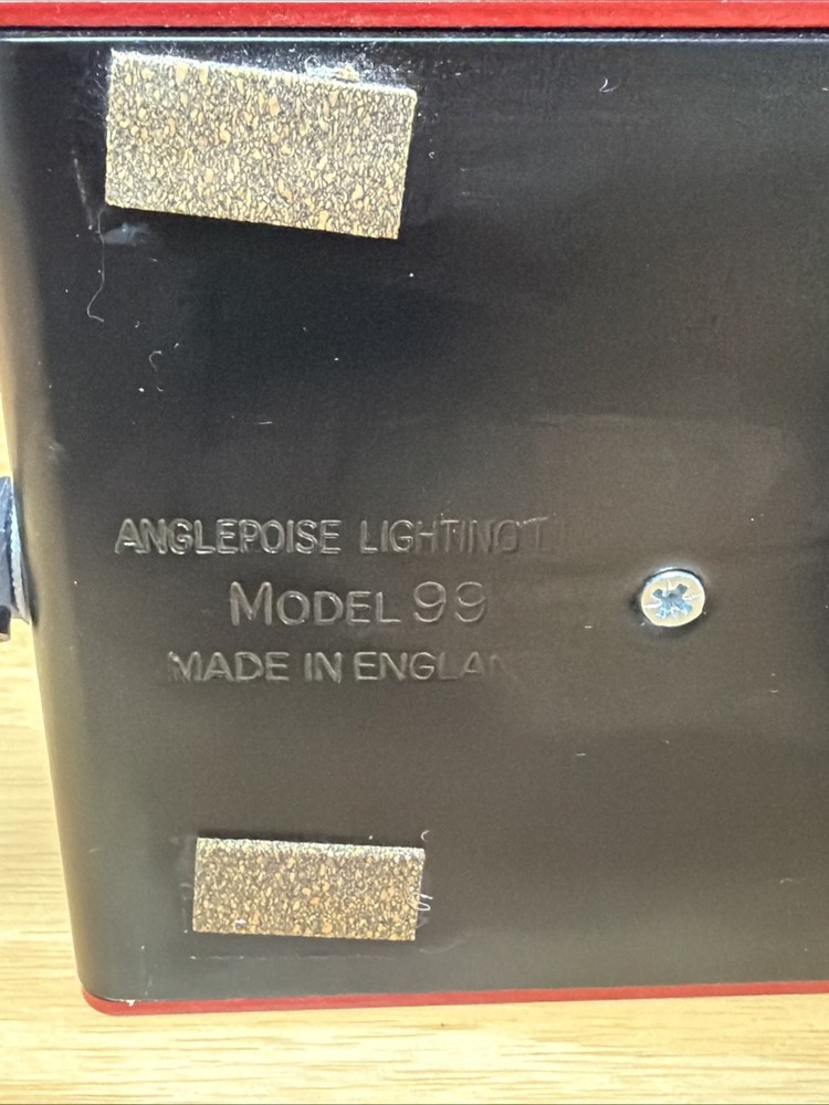 Anglepoise Model 99 lamp in red