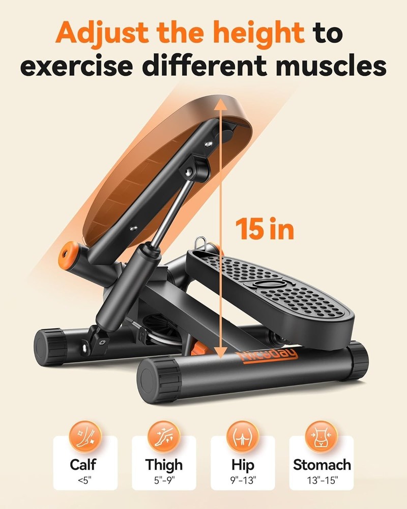 Upgraded Twist Stepper with Swing Function=