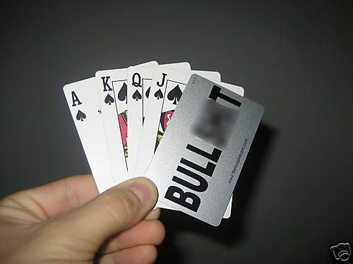 Throw down the BULLSHIT card! game gag gift harley