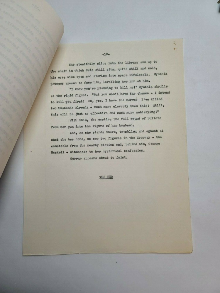NIGHTFALL / Jameson Brewer 1960's Unproduced TV Script SYNOPSIS