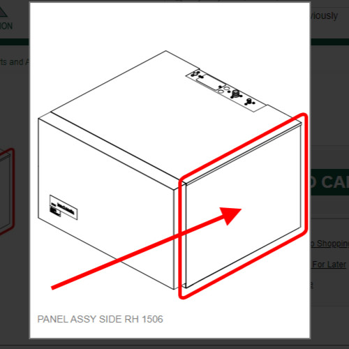 PANEL ASSY SIDE RH 1506 #2101363-01S