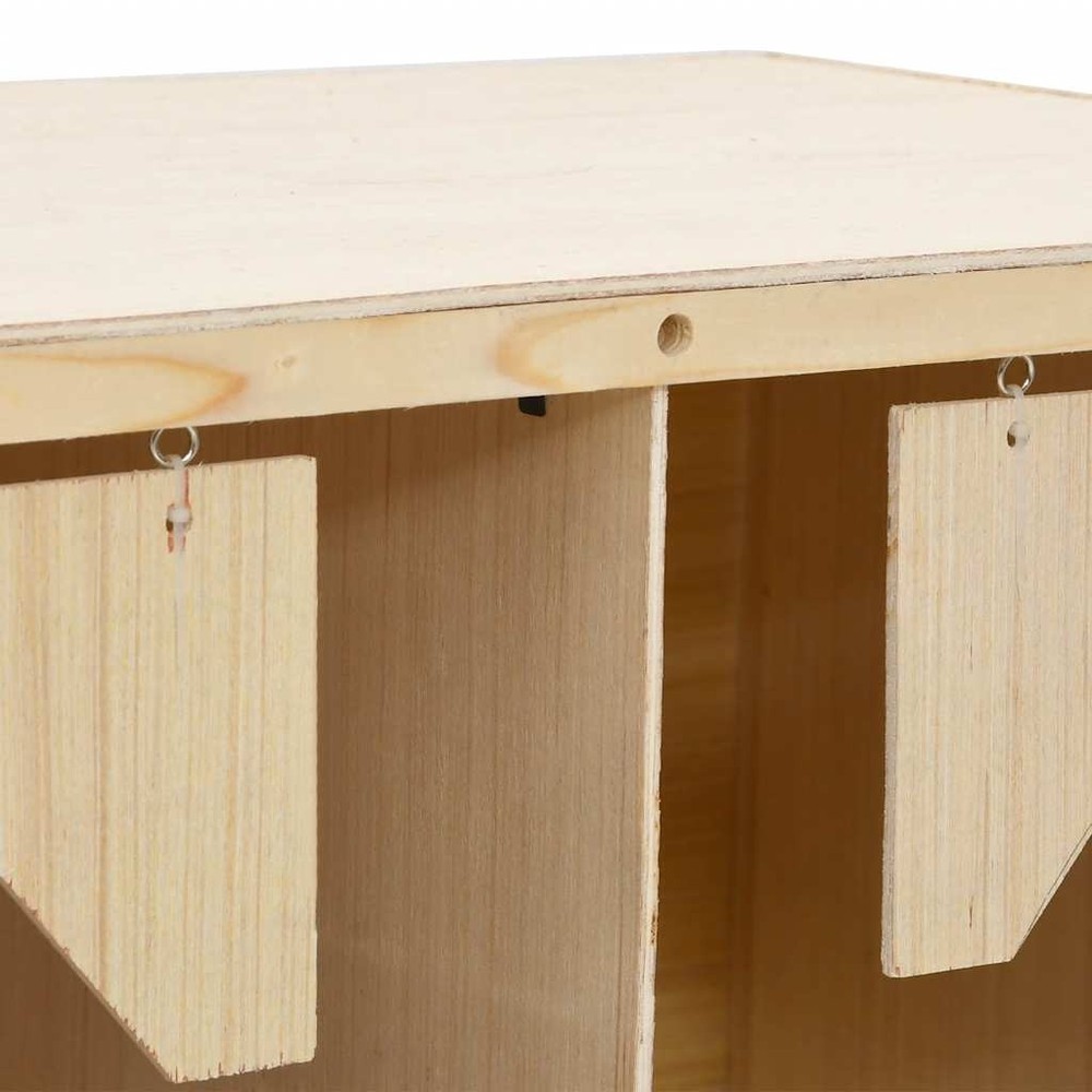 Chicken Nesting Boxes 4 Compartments Hen Laying Nest Solid Wood Pine vidaXL