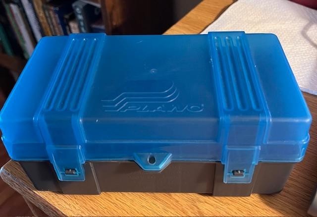 Plano Rifle Ammo Box - blue/black, model # 1229-50