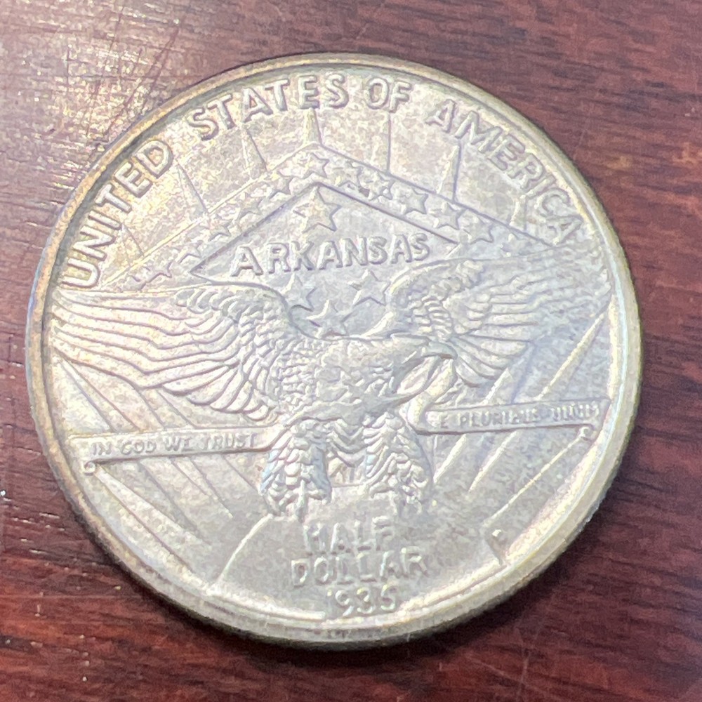 1935-D Arkansas Centennial Silver Half Dollar A-144