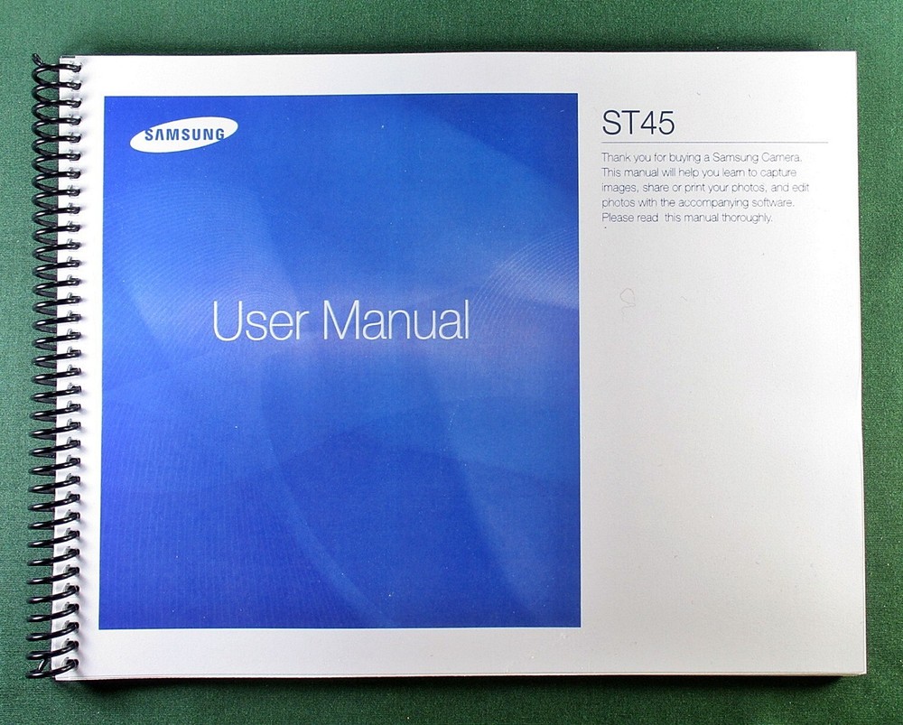 Samsung ST45 Instruction Manual: 106 Pages & Protective Covers