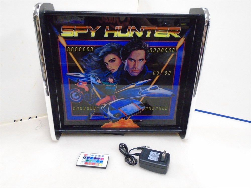 Bally Spy Hunter Pinball Head LED Display light box