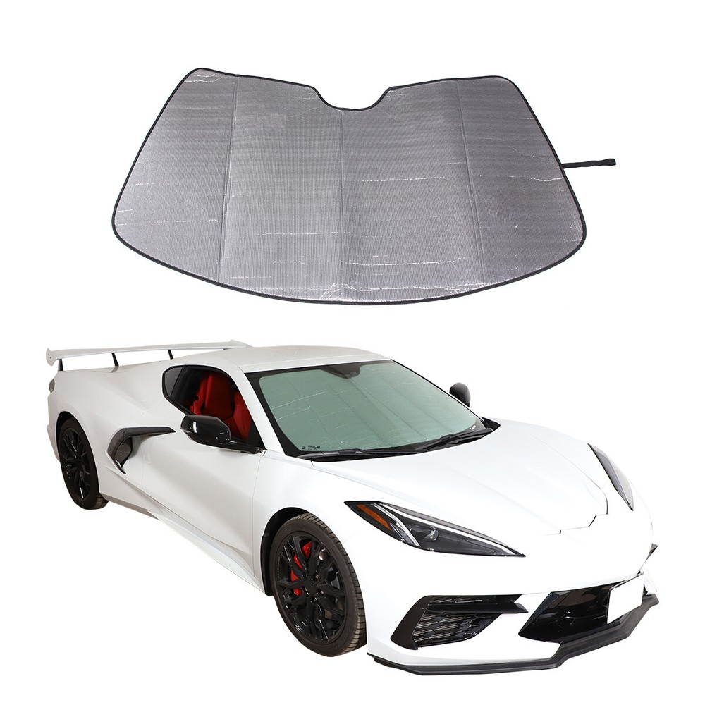 For 2020-2024 C8 Corvette Windshield SunShade Sunshade Car Foldable Windshield