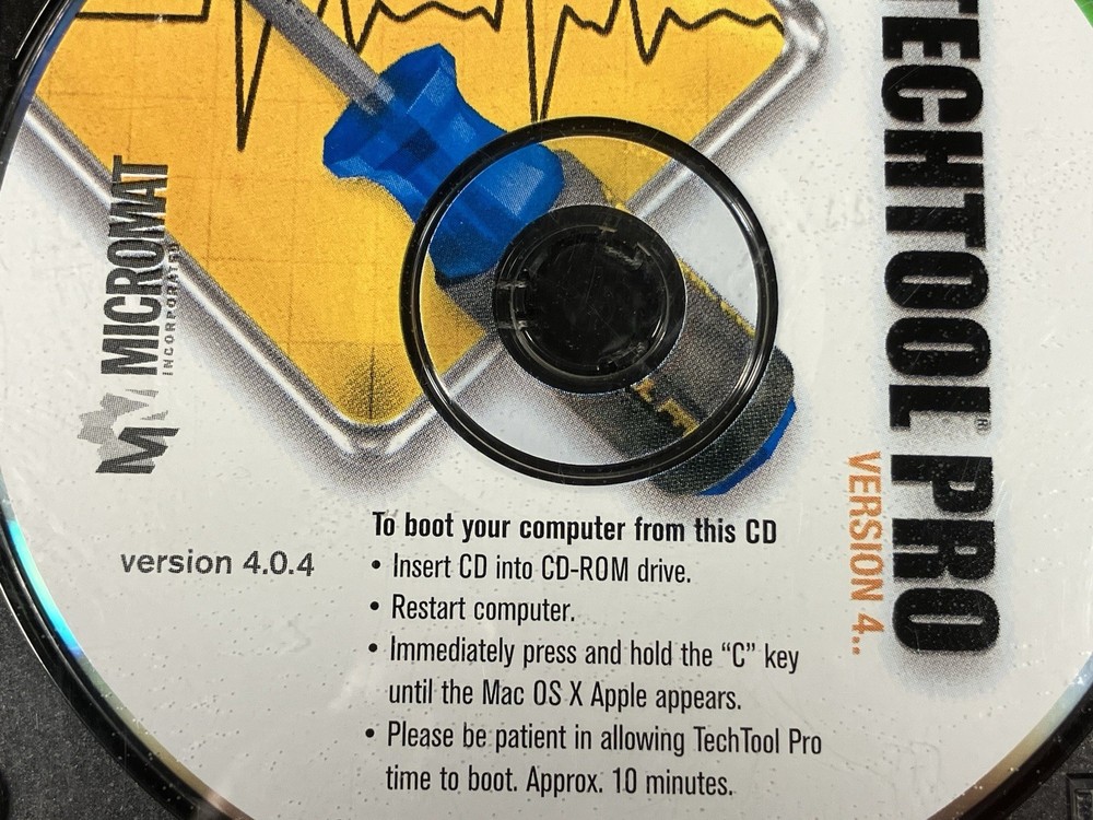 TechTool Pro Version 4 Mac DVD & CD v4.5.2 v4.0.4 Micromat