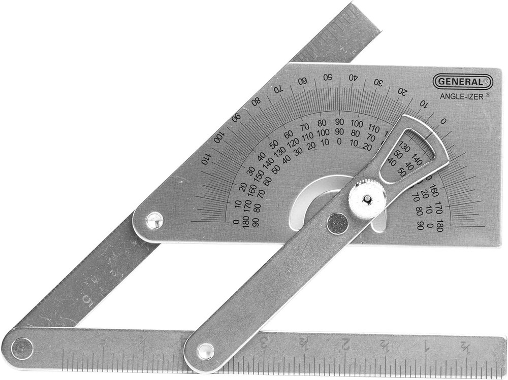 Protractor and Angle Finder #39, Stainless Steel, Outside, Inside, Sloped Angles