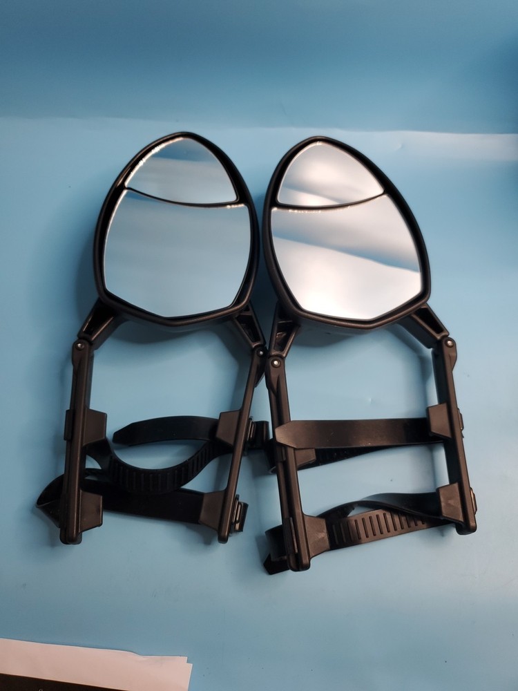 2 Qty Universal Clamp-On Towing Mirrors Dual View (2 Quantity)