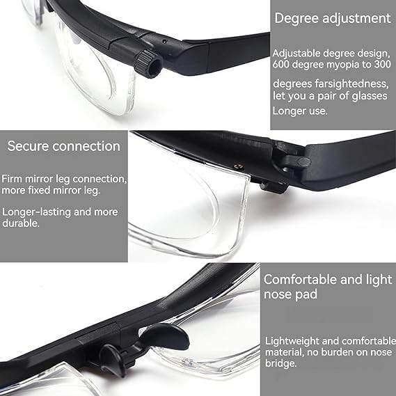 Adjustable Reading Glasses Dial Vision Readers Flex Focal Adjustable Eyeglasses