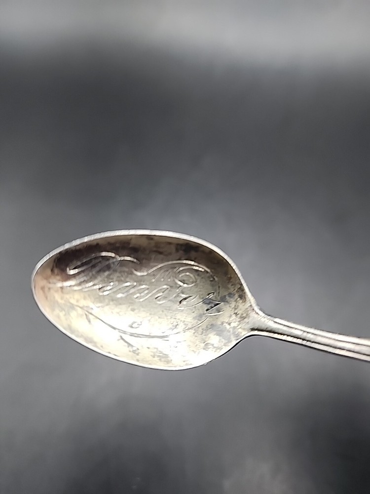 Sterling Spoon SSMC Flower Denver Engraved Sugar Spoon