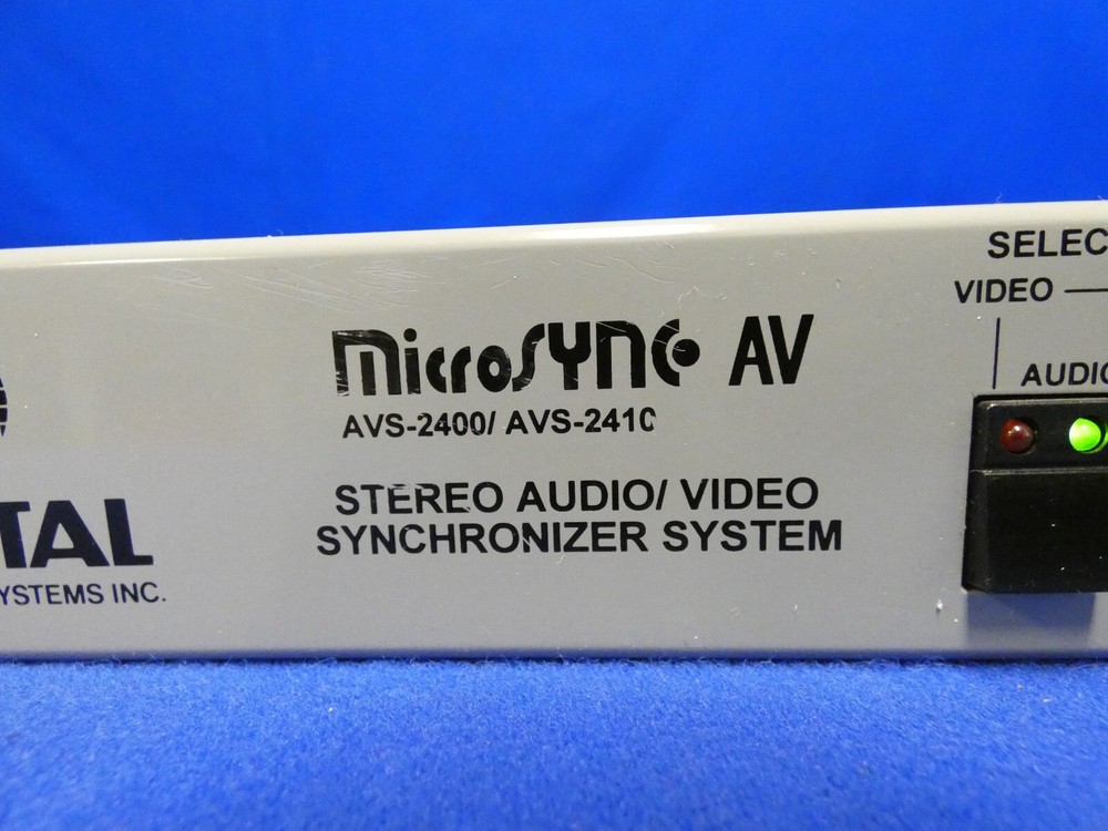 DPS MicroSYNC AVS-2400/AVS-2410 Stereo Audio/Analog Video Synchronizer System