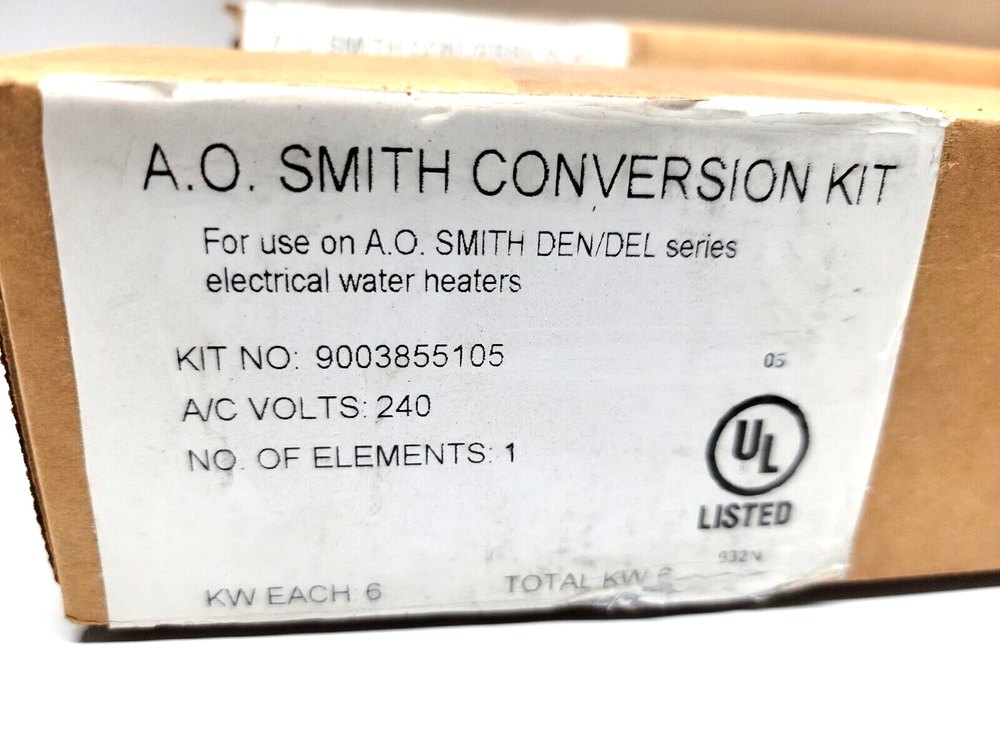 A.O Smith 9003855105 9003836105 Conversion Kit Series Electric Water Heaters