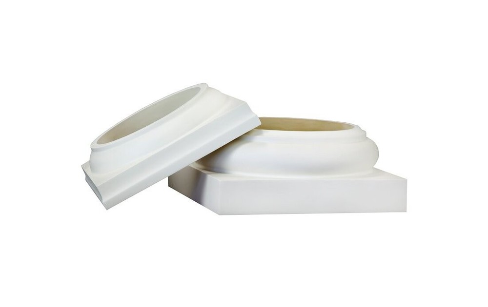 HB&G PermaCast Plus Cap & Base Set, Polyurethane, 10" Column