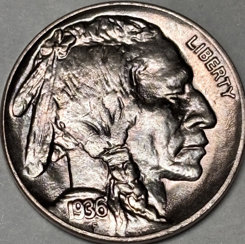 1936-P Buffalo Nickel / SUPERB GEM BU/Nice Toning