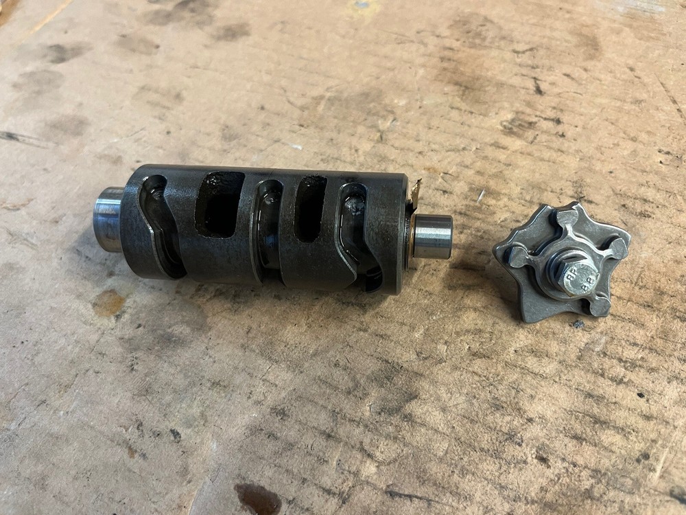 Honda Xr125 Gearbox Selector Drum From A 2004 Model
