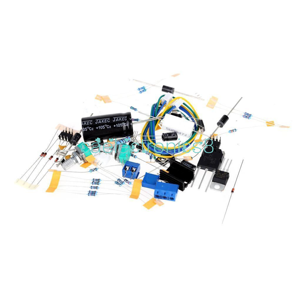 Red 0-30V 2mA-3A Continuously Adjustable DC Regulated Power Supply DIY Kit PCB