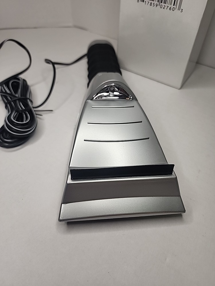 Heated Auto Plug In Windshield Ice Scraper With Flashlight Deicer